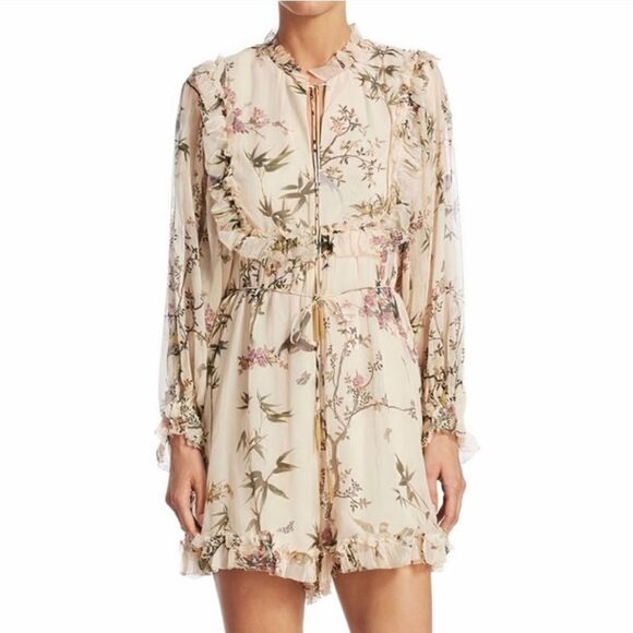 Zimmermann Pants - Zimmermann Maples Frill Playsuit